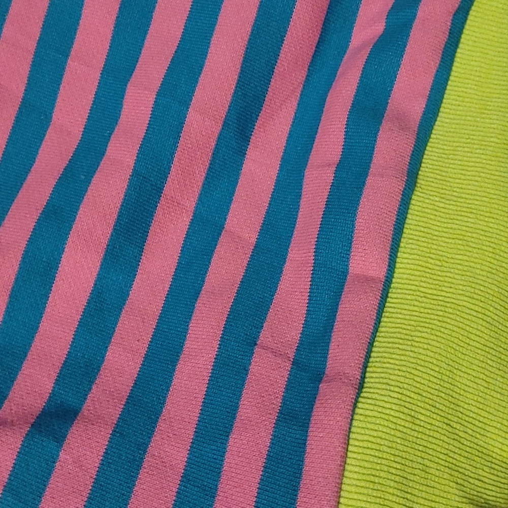 Oversized Striped Neon Sweater - Picture 11 of 14